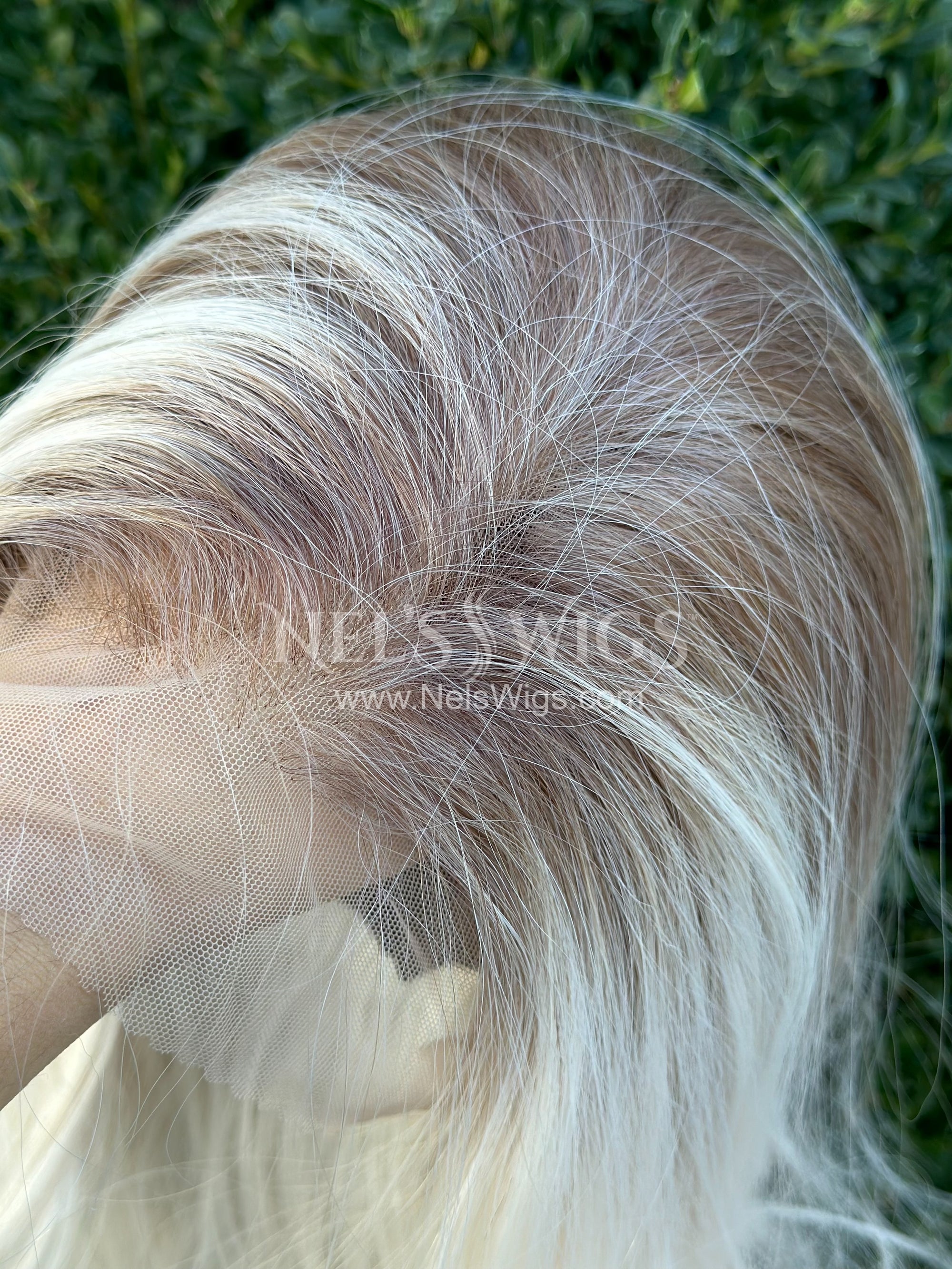 Reese -  Icy Blonde with Dark Dirty Blonde Roots