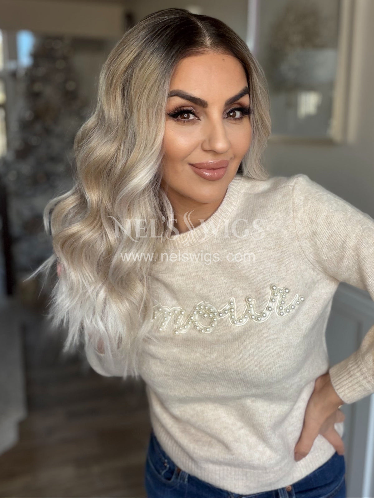 Leah 03 - Champaign Blonde with Icy Vanilla Finish