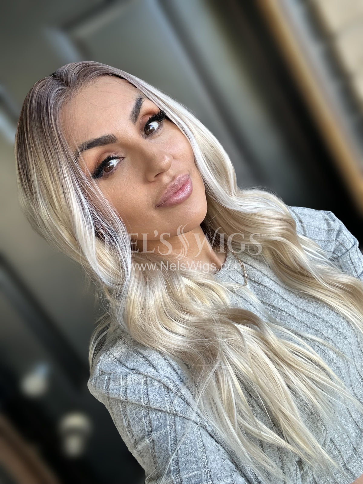 Nora 04 - Light Vanilla Blonde with Platinum Highlights