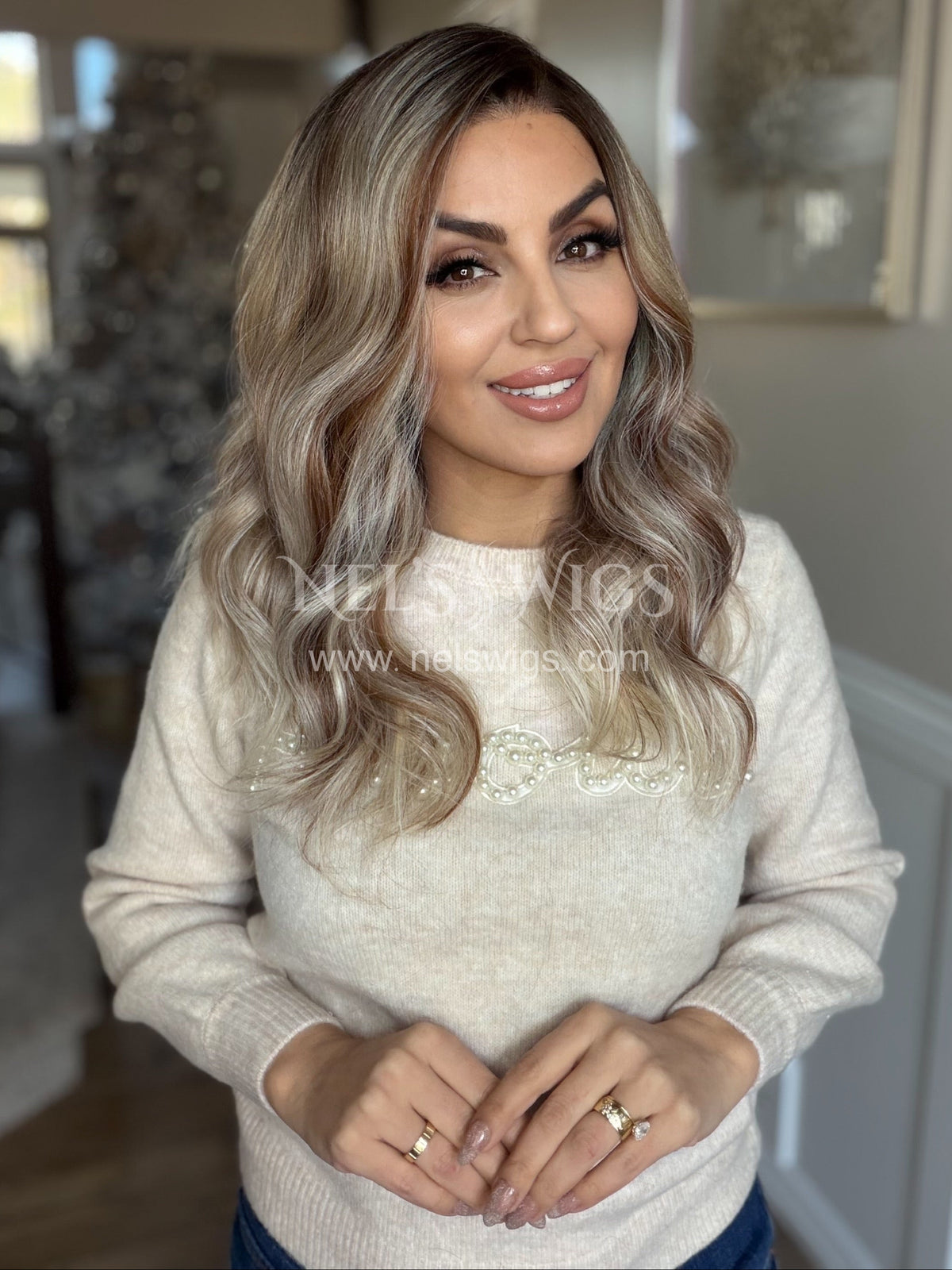 Leah 01 - Creamy Blonde and Subtle Red Copper Mix