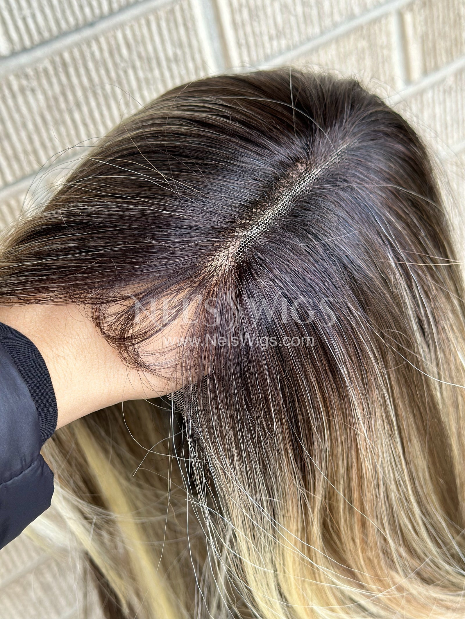 Alyson - Soft Brunette with #613 Highlights