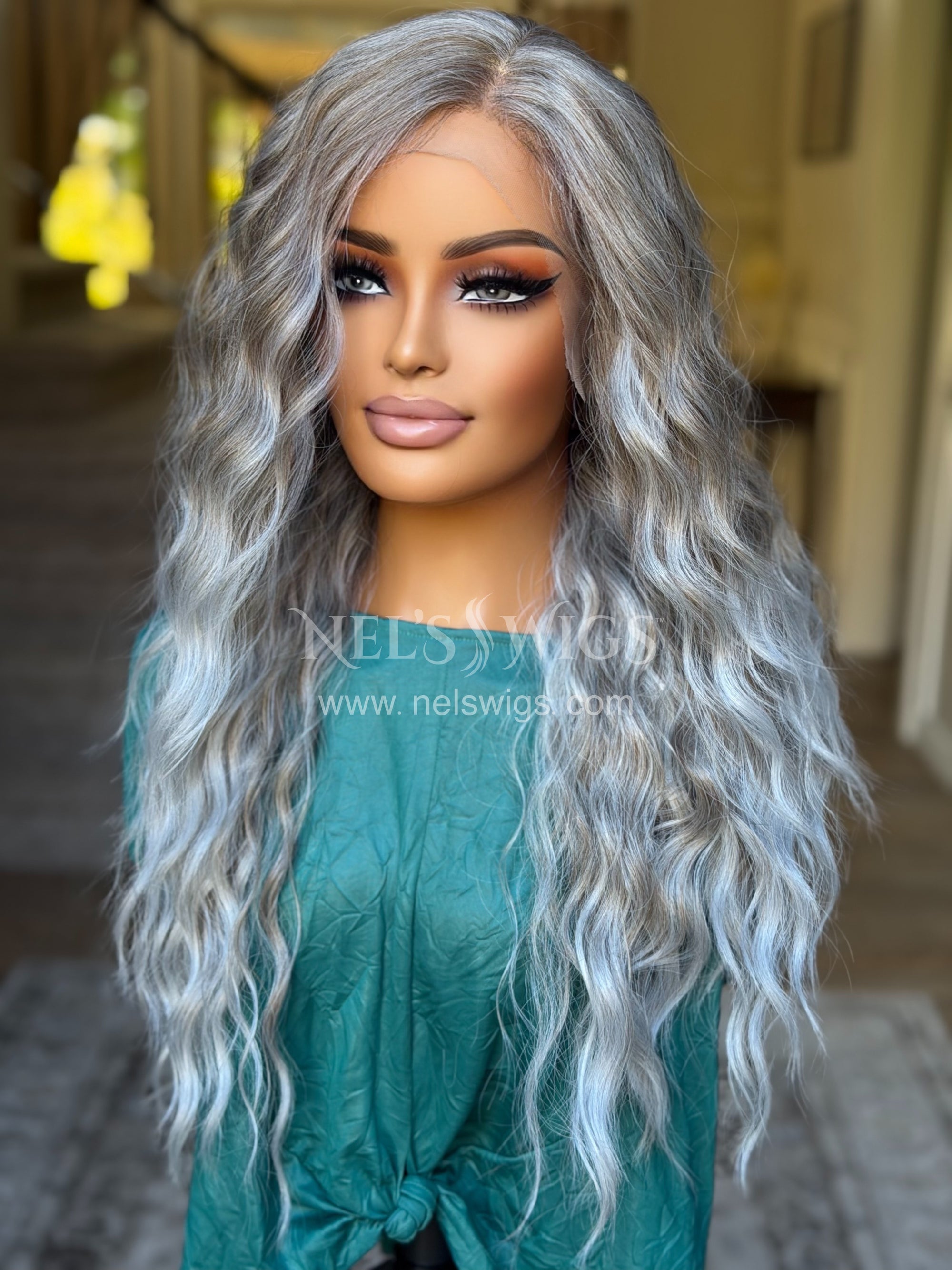 Ocean 02 - 26” - Silver and Smokey Beige Blend ( Denise Release)