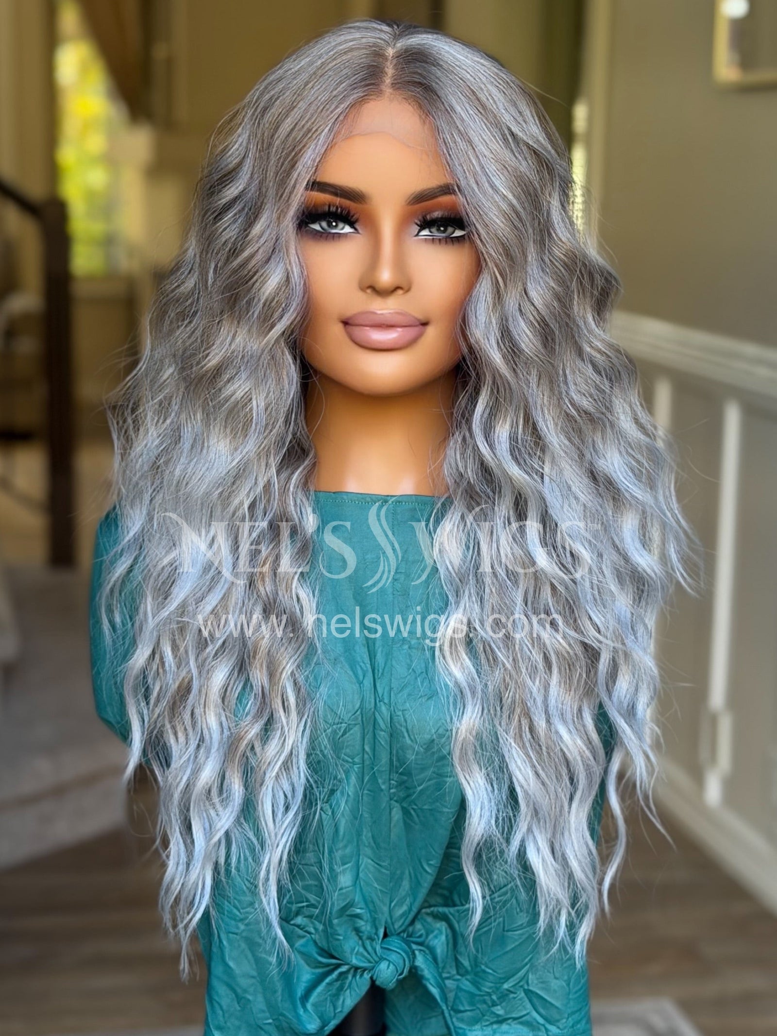 Ocean 02 - 26” - Silver and Smokey Beige Blend ( Denise Release)