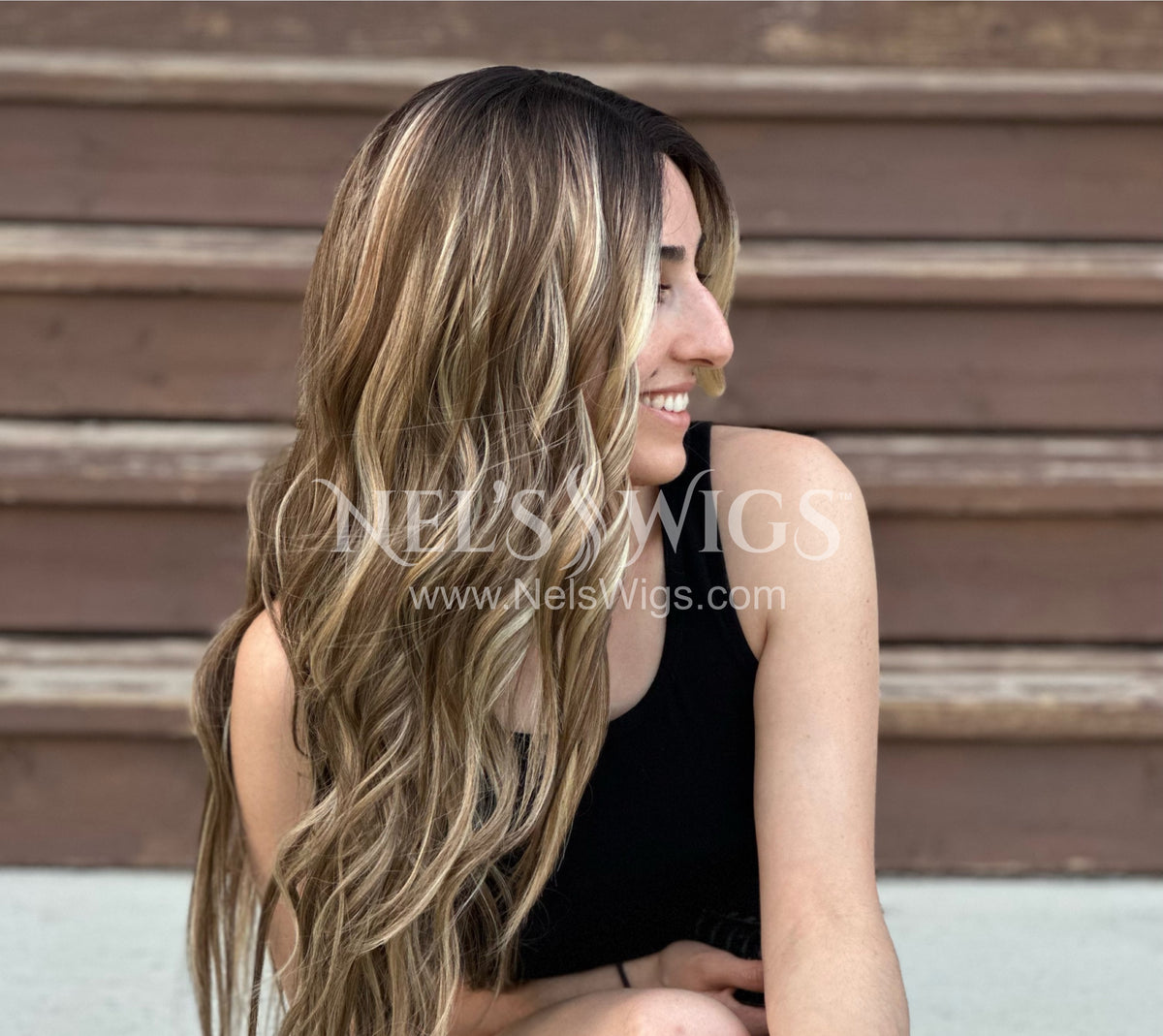 Bianca 01 -  Warm Blonde and Light Brown Mix - Highlighted