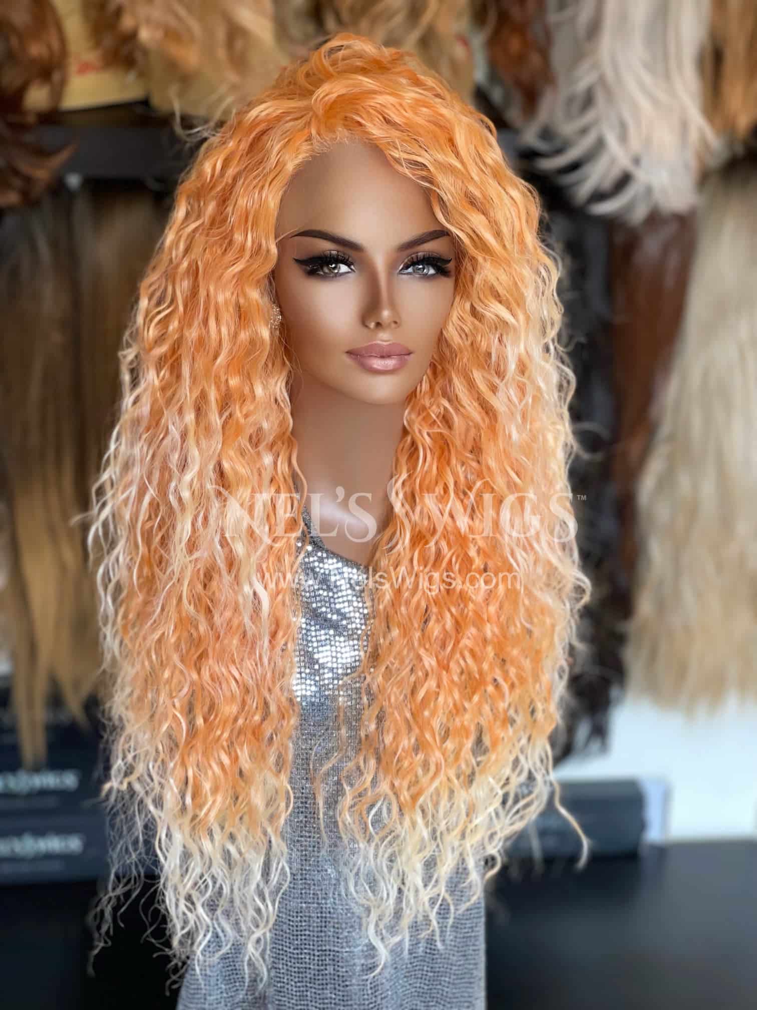 Lydia – Orange with Ash Blonde