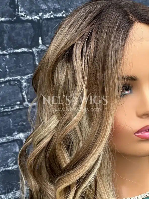 Bianca 01 -  Warm Blonde and Light Brown Mix - Highlighted
