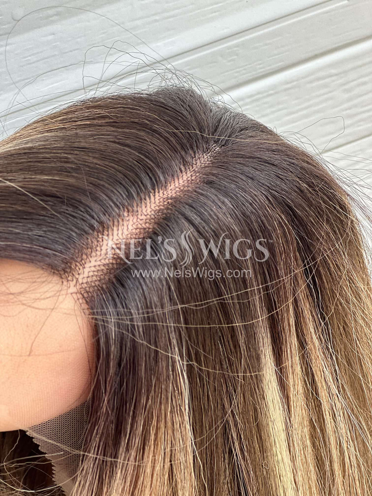 Madison - Warm Blonde and Light Brown Mix - Highlighted (Darker Roots)